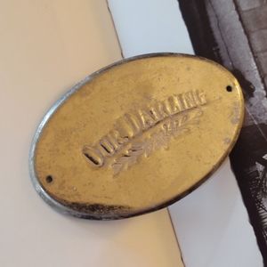 Child's casket plate.